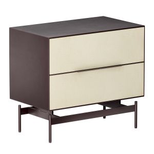 Cb2 Avers Black Metal Nightstand