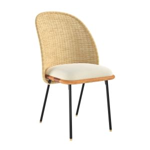 Cb2 Chord Woven Back Dinning Chair