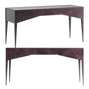 Cb2 Spillo Modern 3-drawer Burl Wood Desk