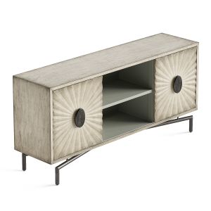 Coast To Coast Dayton Media Credenza In Cream