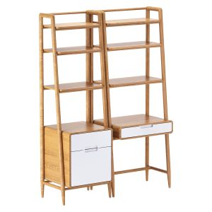 Crate And Barrel Helsing Bookcase And Desk Set