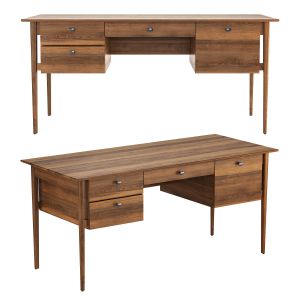 Crate And Barrel Kendall Walnut Desk