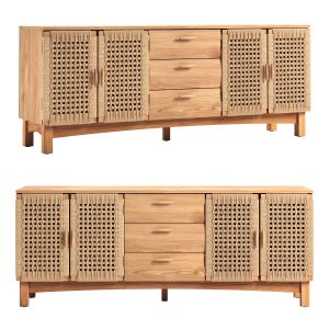 Crate And Barrel Prairie 80 In Media Console