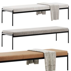 Kiki 3 Seater Bench By Artek