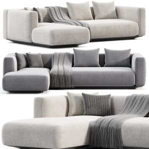 Flexform Grandemare Chaise Longue Sofa