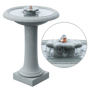 Camelia Birdbath Fountain