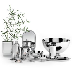 Georg Jensen Sleek Manhattan Bar Set