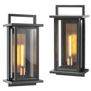 Hinkley Langston 24024bk Medium Wall Mount Lantern