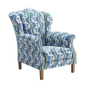 John Derian Antique Arm Chair In Antoinette Fabric