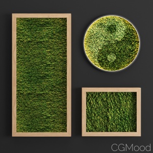 Stabilized moss set 01