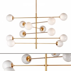 Brass Globe Chandelier Eichholtz Tortora