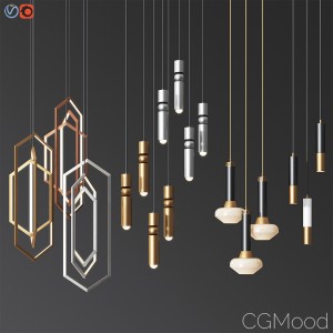 Four Hanging Light Set 05