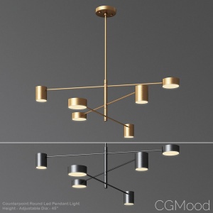 Counterpoint Round Led Pendant Light