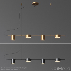 Counterpoint Linear Led Pendant Light