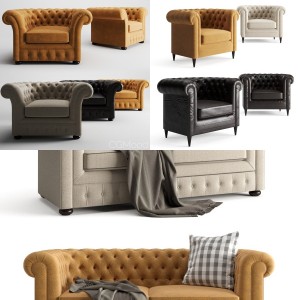 Chesterfield Sofa and Armchair Collection