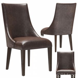 Restoration Hardware Ella Leather Side Chair