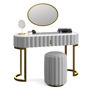 Dressing Table & Vanity Set With Drawer Mirror