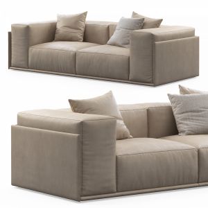 Roland 2-seat Leather Sofa By Doimo Salotti