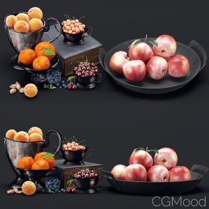 Decorative Set Of Berries And Fruits