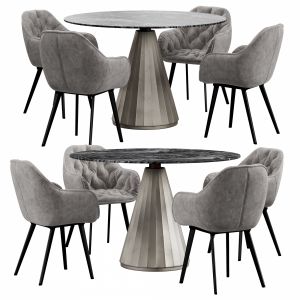 La Forma & Cb2 Paramount Dining Set