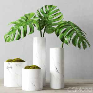 Restoration Hardware Round Marble Vessels