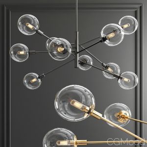 Sonneman Satin Orb Chandelier