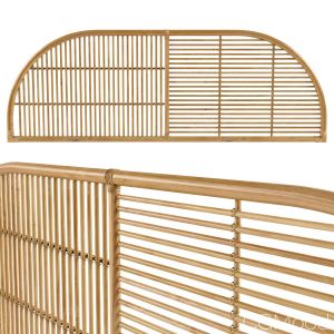 Java Rattan Headboard