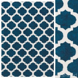 Milltown Power Loom Navy Blue Rug