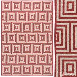 Mckinnon Red/cream Rug