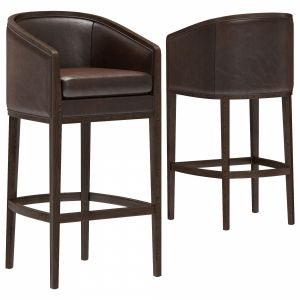 Restoration Hardware Dixon Leather Stool