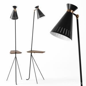 Cone Floor Lamp With Table By Warm Nordic