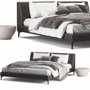 Meridiani Louis Up Leather Bed