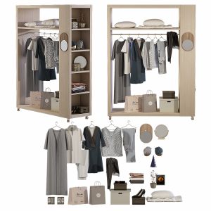 Wardrobe with decor  Set 02