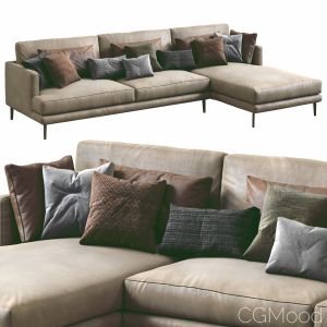 Bonaldo Leather Sofa Paraiso