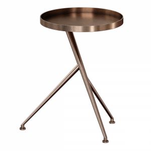 Cecilia Antique Rust Metal Accent Table