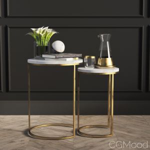 Round Nesting Side Tables Set West Elm