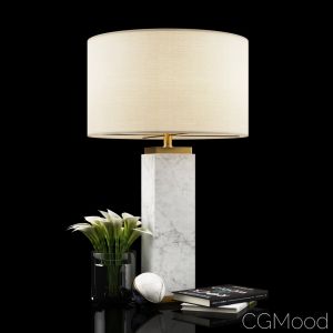 Square Column Marble Table Lamp