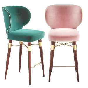 Louis Mid-century Bar Stool Ottiu