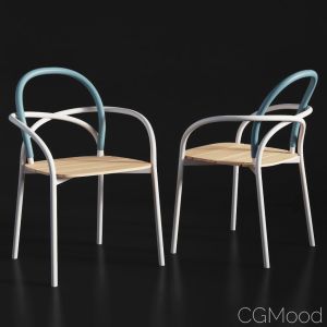 Les Archs Tubular Dinng Chair Unopiu