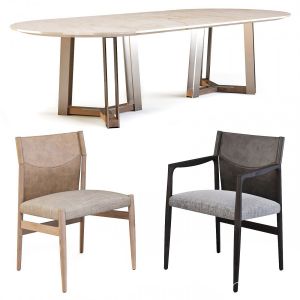 Porada: (table - Shibumi Ovale & Chairs - Sveva)