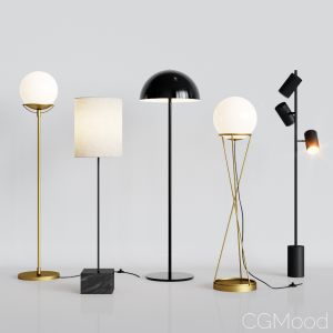 Cb2 - 5 Floor Lamps Set 2