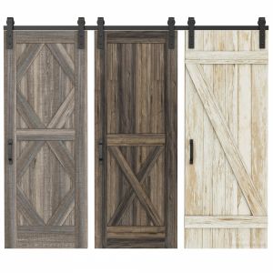 Rustic interior doors Set 76