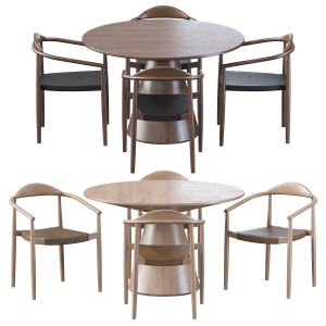 Janice Dining Chair And Janice Dining Table Round