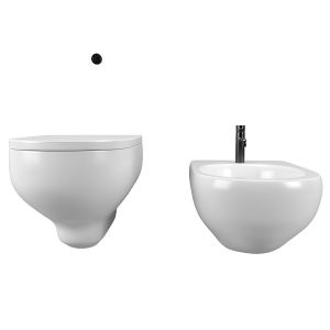 Sanitari Sospesi Ceramica Azzurra Nuvola Wc Bidet