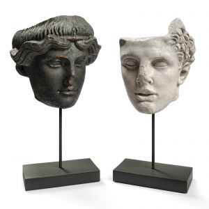 Hercules And Orpheus Heads Sculpture