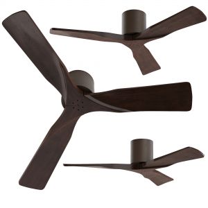 Matthews Irene 3-blade Walnut-bronze Hugger Ceilin