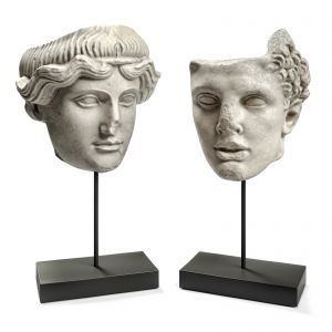 Hercules And Orpheus Heads white