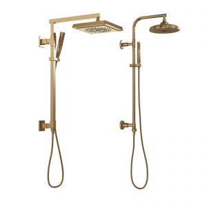 Delta Shower Head Mixer Brass Finish