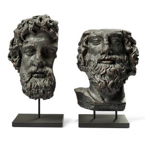 Asclepios_and_greek_general_head_metal