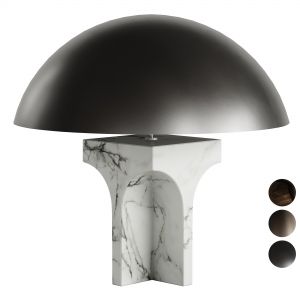 Fendi Roxie Table Lamp Carrara White Marble